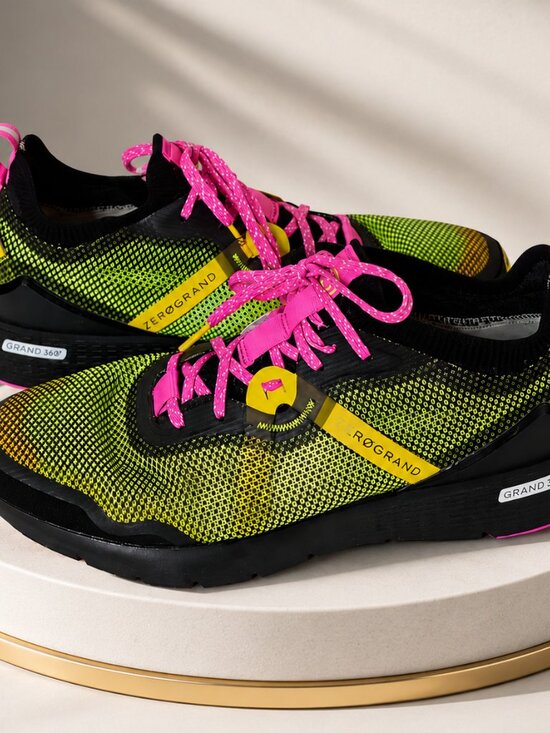 Cole Haan Other - Cole Haan Zerogrand Overtake Mesh Running Shoes Green Pink Men's Size 7.5 M